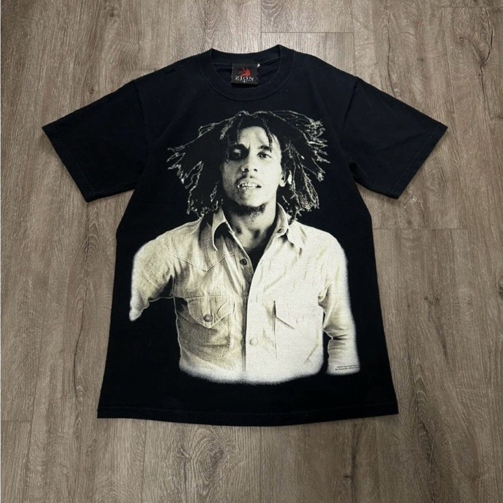 Vintage 2003 Bob Marley Zion Rootswear  T-Shirt Rap Rasta Black Size S